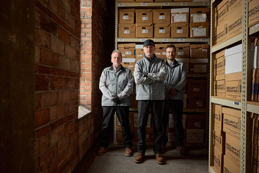 3 MEN IN CUSTOM BRANDED AND EMBROIDERED MATCHING JACKETS 