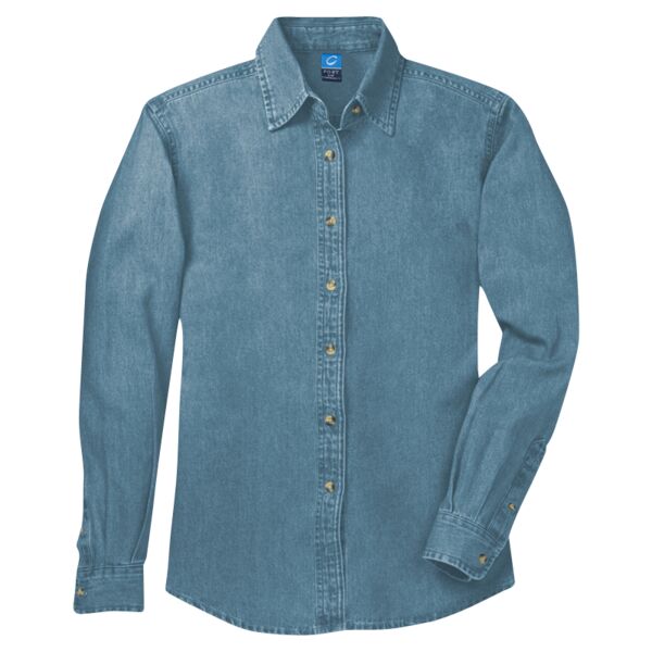 Women's Long Sleeve Value Denim Shirt Thumbnail